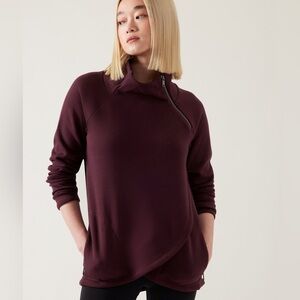Athleta Cozy Karma Asym Pullover